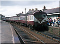 Train entering Castlerock station