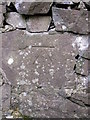 Benchmark on wall along public footpath#3, Bangor