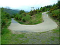 Hairpin bend on Cycle Route 7 near Craggan