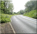 Pavement ends at a bend in the road, Old Furnace