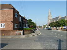 SU4012 : Looking from Varna Road towards Christ Church, Freemantle by Basher Eyre