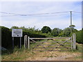 TG0526 : Entrance to Guestwick Millennium Green by Geographer