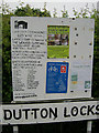 Noticeboard at Dutton Locks