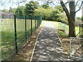 Footpath along perimeter fence of Penygarn Infants School