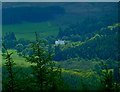 Aberuchill Castle from the slopes of  Crappich Hill