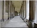 TQ3877 : Outside covered walkway at Old Royal Naval College, Greenwich by PAUL FARMER