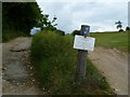 Golf warning on the South Downs Way National Trail