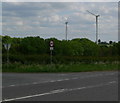 Wind turbines from Lutterworth Road