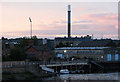 Pink sky over Meadow Lane Lock