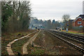 Railway approaching Lingfield station