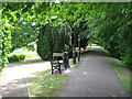 Footpath junction on Rope Walk