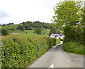 Lane to A458 from Cyfronydd station