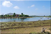 SZ6199 : Haslar Lake at low tide (10) by Barry Shimmon