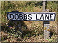 Dobbs Lane sign