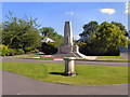 SJ9295 : Denton Millennium Sundial and War Memorial, Victoria Park by David Dixon