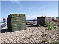 Boat boxes on Pevensey Beach