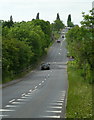 B6418 Clowne Road towards Shuttlewood