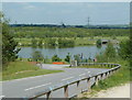 Overlooking the lake at Poolsbrook Country Park