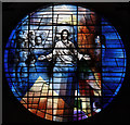 St Francis of Assisi, Pottery Lane - West stained glass window