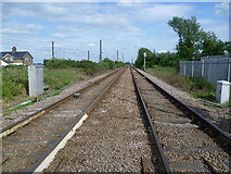 TF1205 : Up the line at Maxey Road Level Crossing by Marathon