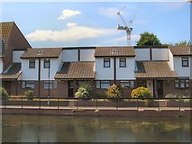 TQ3682 : Canalside Houses by Regent's Canal by Paul Gillett