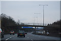 M25: footbridge near Leatherhead