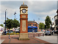 SJ9499 : Market Street Clock by David Dixon