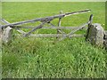 SD9730 : Gate at Lady Royd Farm, Wadsworth by Humphrey Bolton