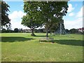 Across the recreation ground