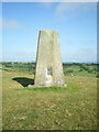 Trig point detail on Banc-y-Warren