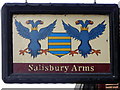 Sign for the Salisbury Arms