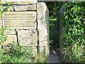 Plaque at the Entrance to Bowcroft Cemetery