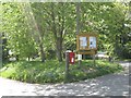 Postbox and parish noticeboard, Pinley Green