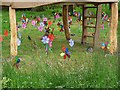 NY4348 : "Wooshy Spinny" - windmills at Wreay Primary School by Oliver Dixon