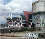 ST1776 : Edge of the Millennium Stadium, Cardiff by Jaggery