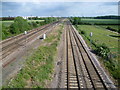 Looking up the line towards Peterborough