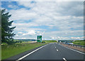 Approaching the Glendoick exit on the A90 road