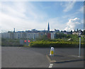 Looking uphill to urban Dundee