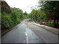 Roadworks on the A640 at Newhey