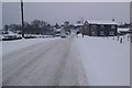 Snow filled road in Lower Cumberworth