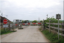TQ4305 : Level crossing, Southease Station by N Chadwick