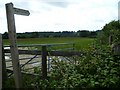 Footpath junction with Hook Lane by Ludwell Farm