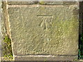 Bench Mark on gatepost, Scorton