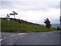 Road junction on Padiham Heights