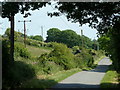 Summerley Lower Road and the hillside above