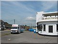 Mobile library beside The Jolly Fisherman