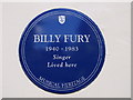 Musical Heritage blue plaque re Billy Fury, Cavendish Avenue, NW8