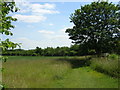 Roxton: public footpath leading out of the churchyard