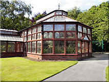 SJ9598 : John Nield Conservatory, Stamford Park by David Dixon