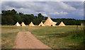 SU6384 : Tents at Braziers Park by Des Blenkinsopp